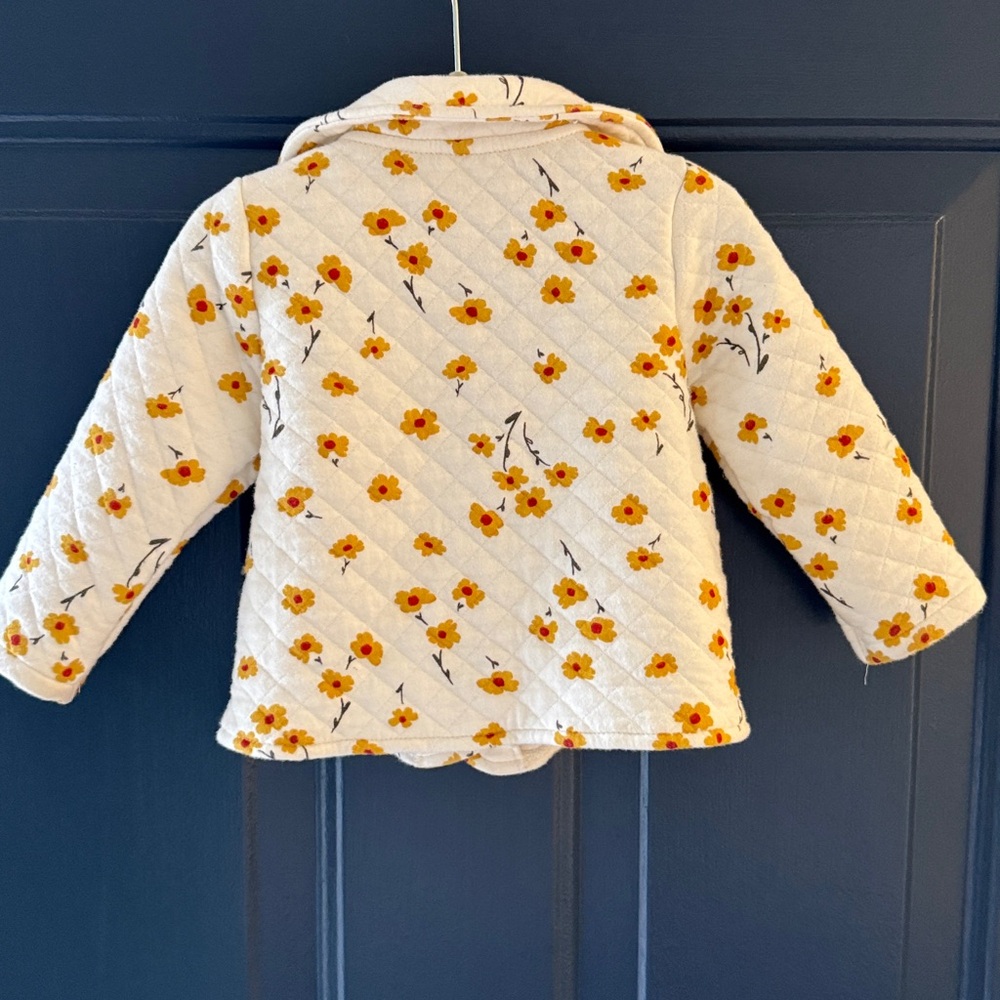 Carter’s Quilted Floral Baby Jacket - Size 12 Month - Picture 5 of 8